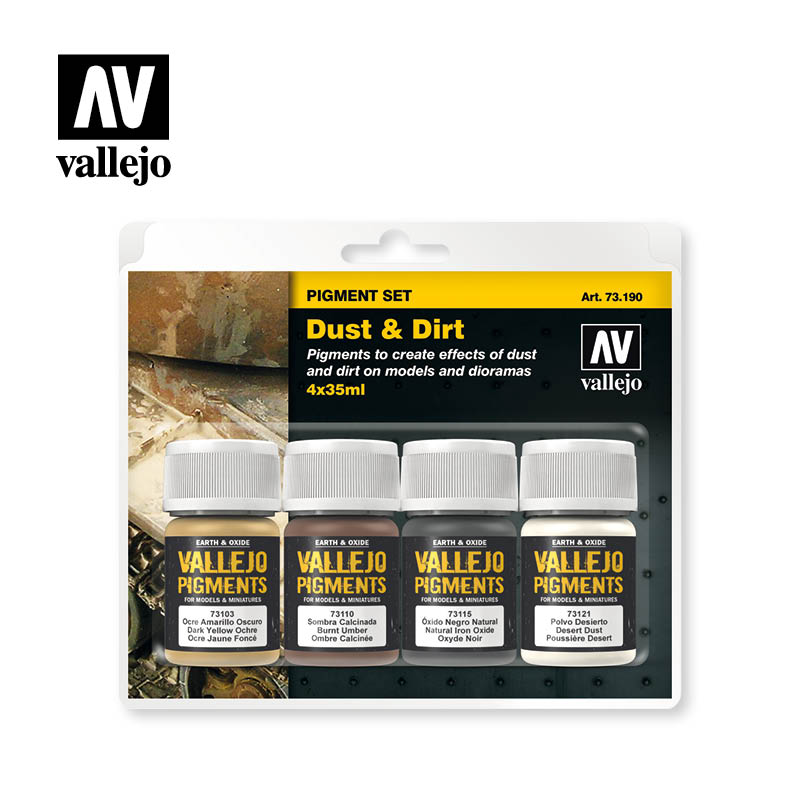 Vallejo Pigments Set - Dust and Dirt - 73190 — image 1