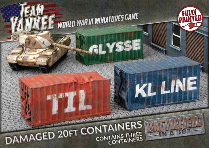 Modern: 20ft Shipping Containers - Damaged (x3) - BB254