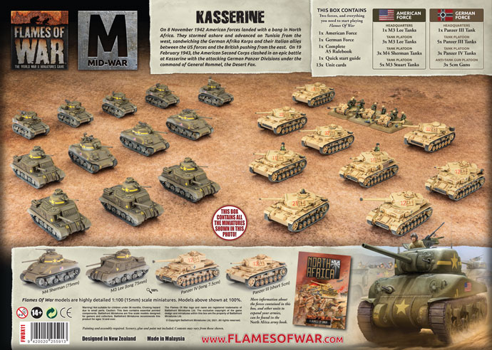 WW2 - Kasserine Starter Set - MW USA v Germany (FWBX11) — image 1