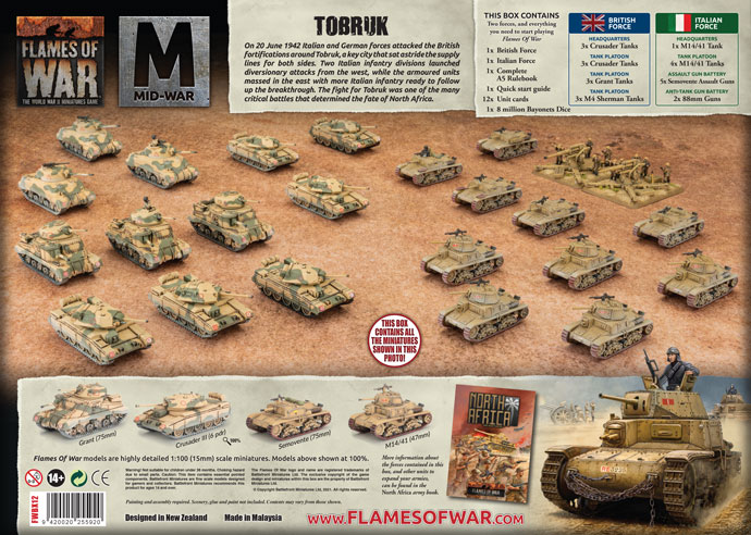 WW2 - Tobruk Starter Set - MW Italy v British (FWBX12) — image 1