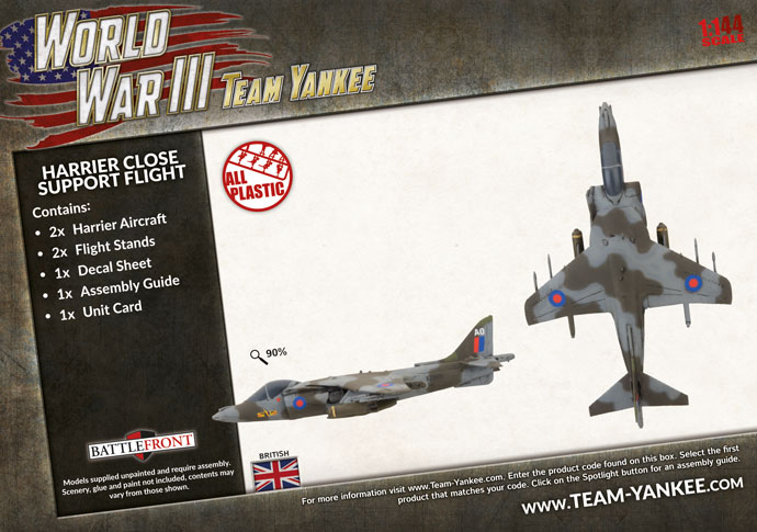 WW3 - Harrier Close Support Flight (x2 Plastic) - TBBX15 — image 1
