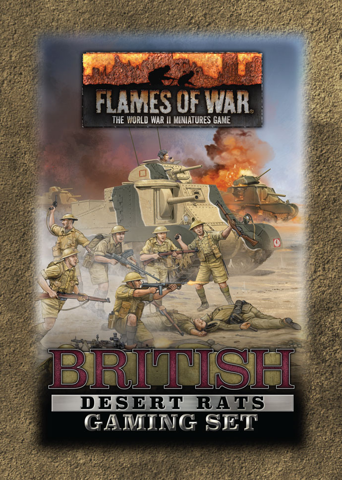 WW2 - Desert Rats Gaming Set (x20 Tokens, x2 Objectives, x16 Dice) - TD052 — image 1