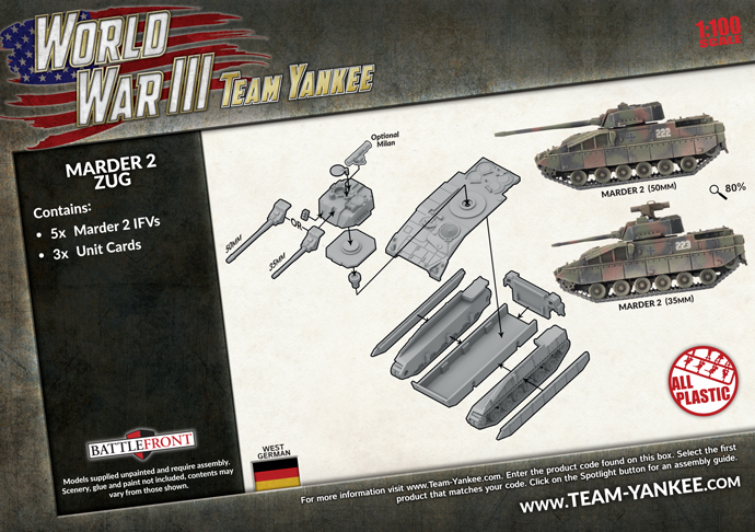 WW3 - Marder II (x5 Plastic) - TGBX19 — image 1