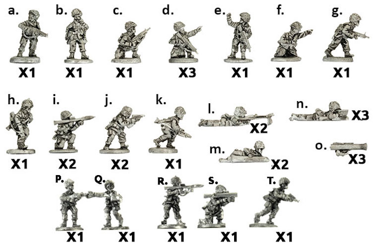 WW3 - Panzergrenadier Zug (x27 figures) - TGR703 — image 1