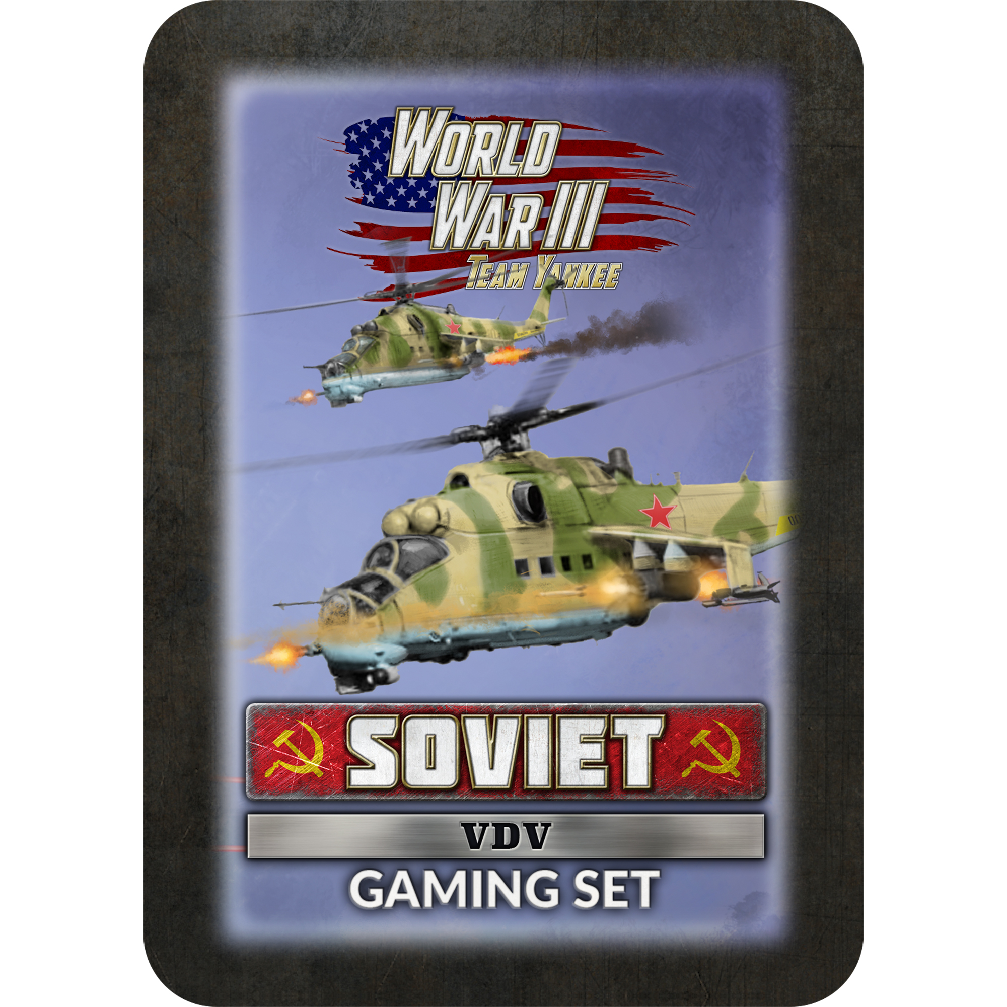 WW3 - Soviet VDV Gaming Tin (x20 Tokens, x2 Objectives, x16 Dice) - TTK25 — image 1