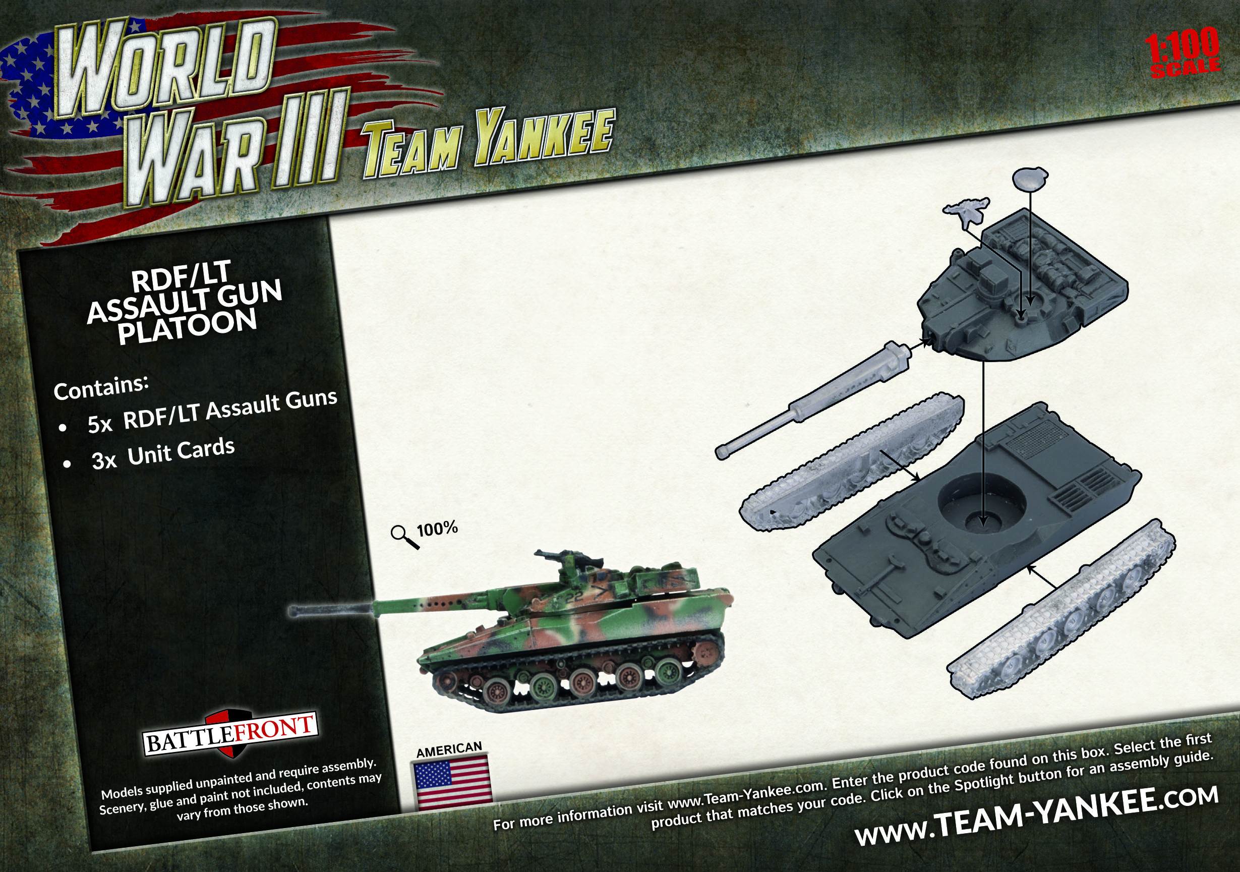 WW3 - RDF/LT Assault Gun Platoon (x5) - TUBX20 — image 1