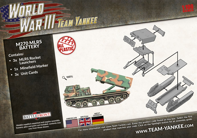 WW3 - M270 MLRS Rocket Launcher Battery (x3 Plastic) - TUBX25 — image 1