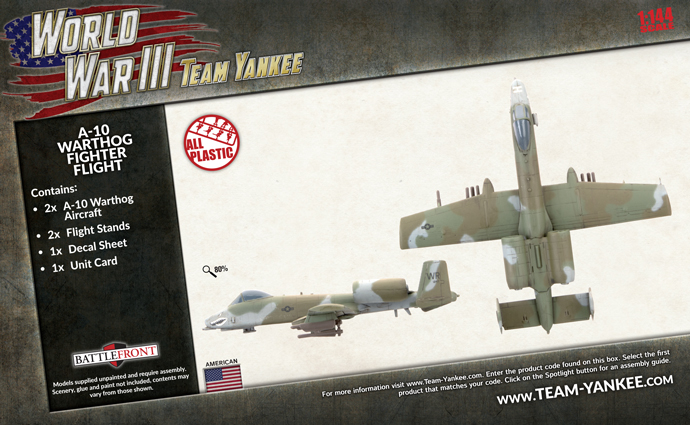 WW3 - A-10 Warthog Fighter Flight (x2 Plastic) - TUBX27 — image 1
