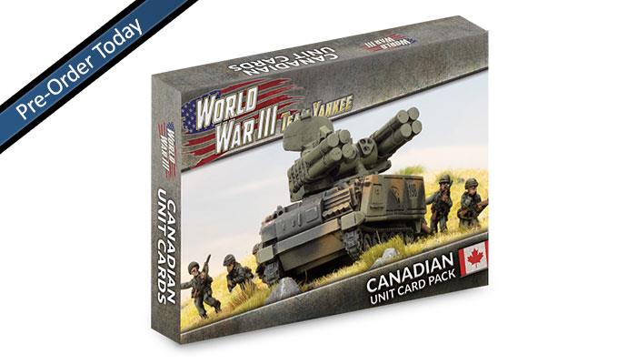 WW3 - Canadian Unit Card Pack (x34 Cards) - WW3-09C — image 1